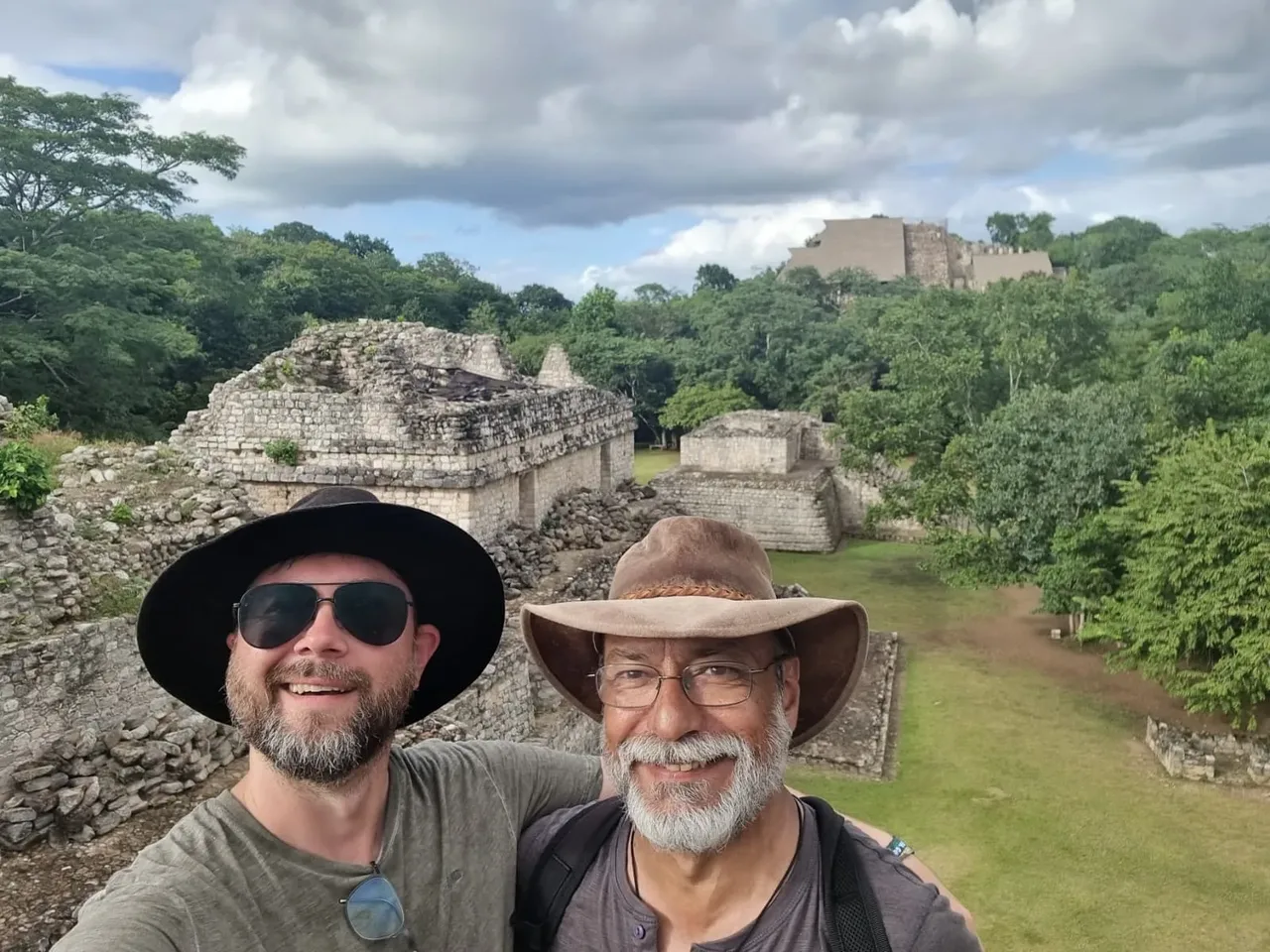 Martin and Matt at Ek Balam, Yucatan